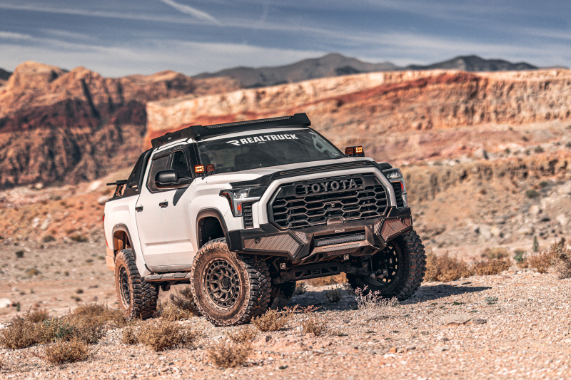 Toyota Tundra Bumper - Front - Go Rhino - Element with Power Bar - Textured Black - `22-`26